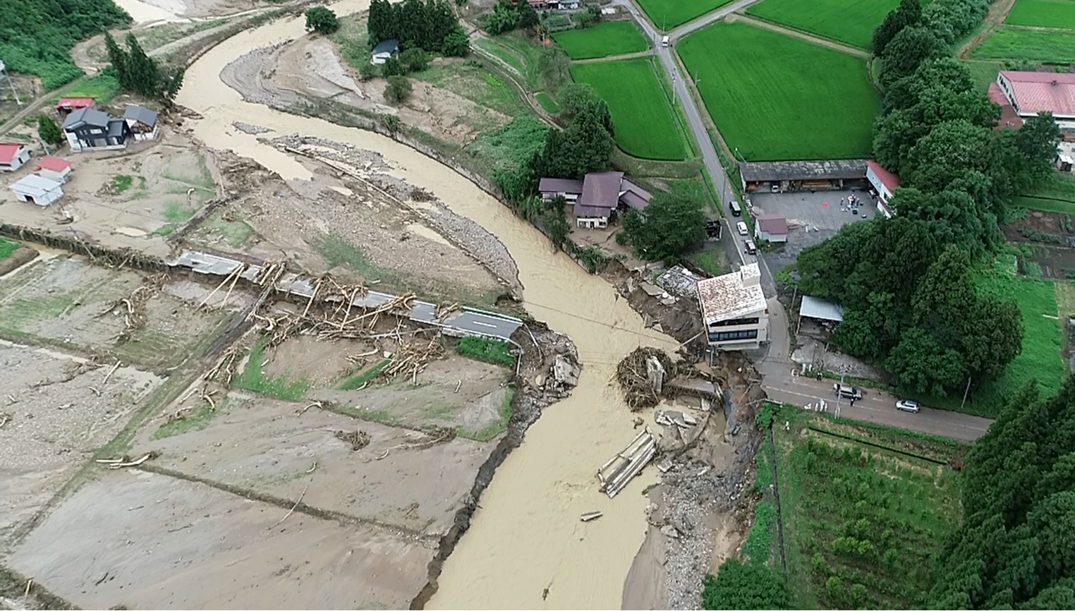 小白川出水状況写真