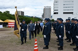 6月4日警備・交通部隊視閲式の様子