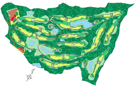 県民ゴルフ場コース図