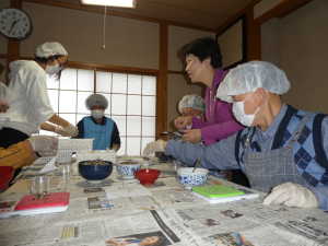 クロモジ茶製作現場の見学